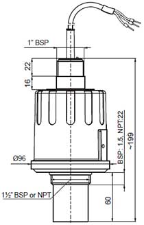 Схема сенсора уровня Signet 2270