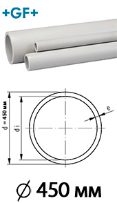 Труба PP-h 450 мм Progef Plus
