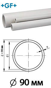 Труба PP-h 90 мм Progef Plus