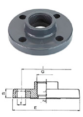 Фланец фиксированный с внутренней резьбой Rp pvc-u Tecno Plastic