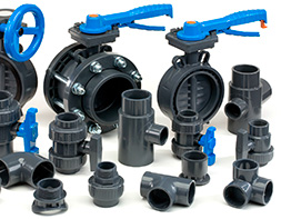 Фитинги, краны, затворы, клапаны PVC-U