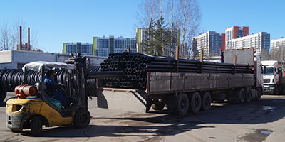 трубы полиэтиленовые в отрезках от 50 до 110 мм