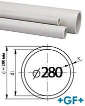 Труба 280 мм PP-h Progef Standart