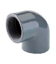 Колено 90° клеевое с переходом на резьбу Rp НПВХ (PVC-U)