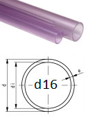 труба прозрачная pvc-u 16 мм SDR 13,5